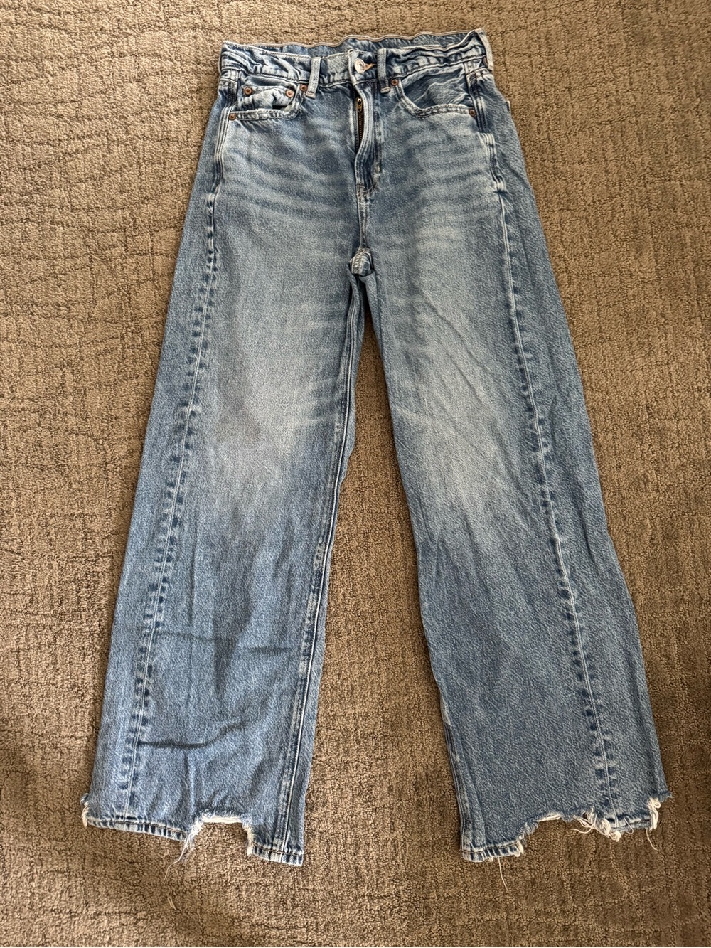 American Eagle Outfitters Light Blue Wide Leg Jeans